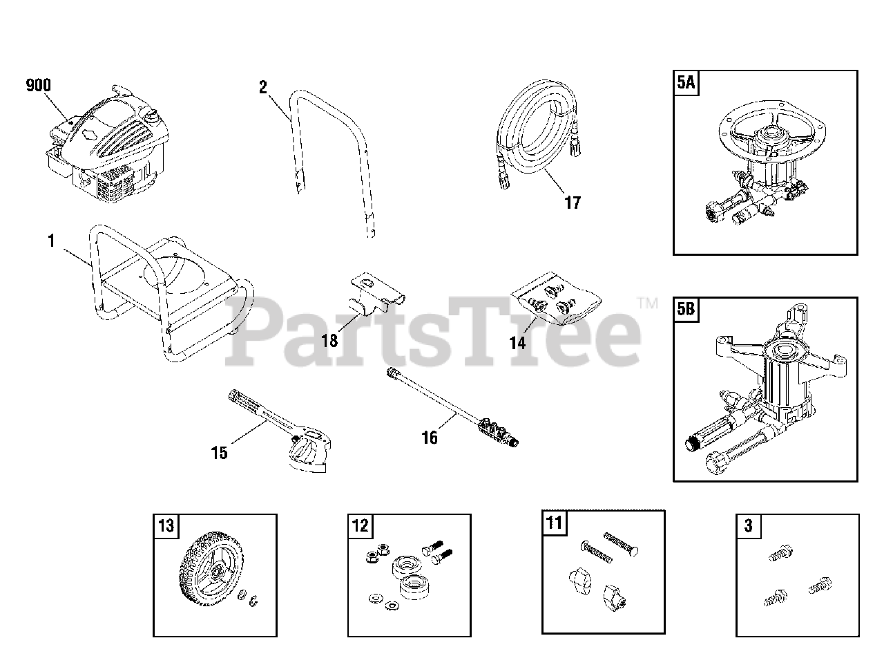 Brute 0204500 Brute 2,200 PSI Pressure Washer Main Unit (311768