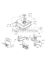 MTD 483-SUC - MTD Engine 483-SUC Fuel Tank &amp; Mounting