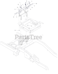 Ariens 991158 - Ariens Zenith 60" Zero-Turn Mower, 23.5hp Kawasaki FX (SN: 135000 - 199999) Seat Latch