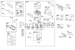 Briggs & Stratton 386447-0405-H7 - Briggs & Stratton Horizontal Engine Carburetor and Fuel Supply Group