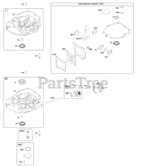 Briggs & Stratton 12S902-2139-B1 - Briggs & Stratton Vertical Engine Gasket Set-Engine, Sump
