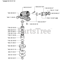 Husqvarna 245 - Husqvarna String Trimmer (2002-08) Gear Head