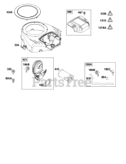 Briggs & Stratton 44N777-0002-G1 - Briggs & Stratton Vertical Engine Blower Housing and Air Cleaner Group