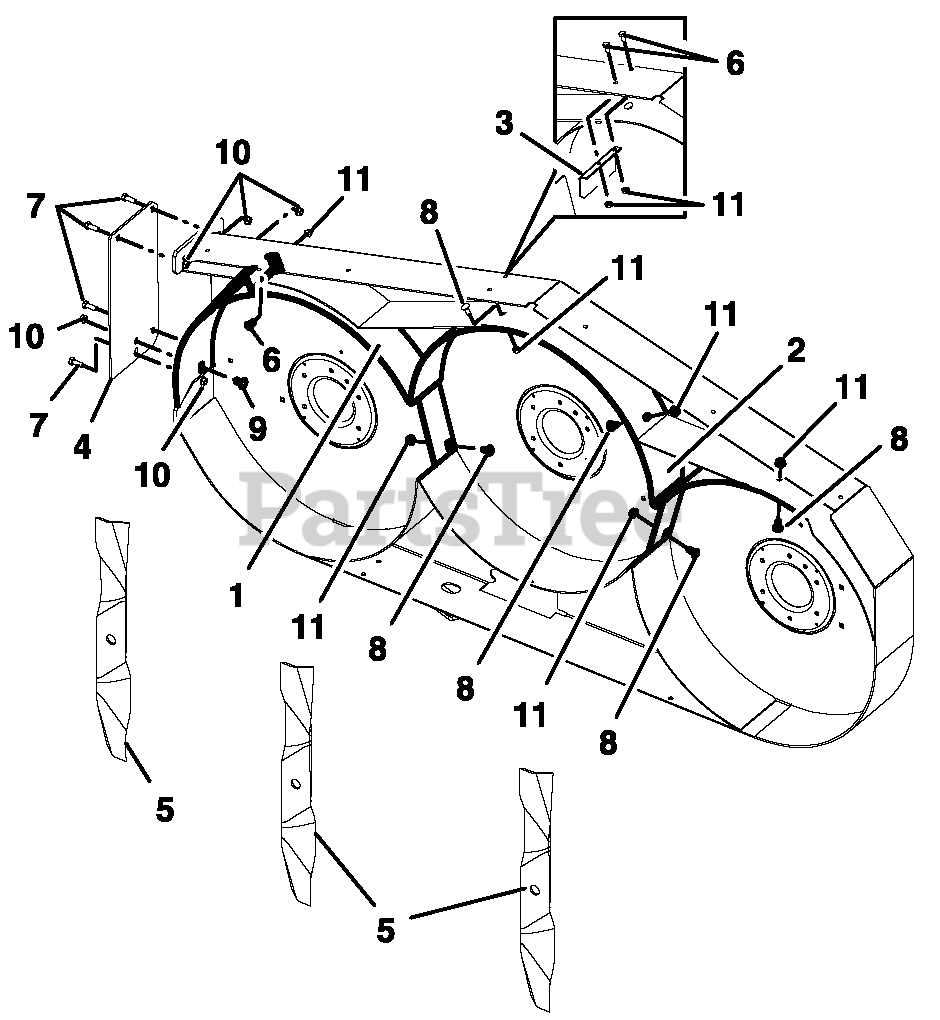 Exmark MK726 Exmark 72" Mulching Kit for Lazer Z 72 Inch Deck Parts