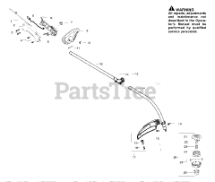 Poulan Pro PP 25 E - Poulan Pro String Trimmer Handle &amp; Shaft Assembly