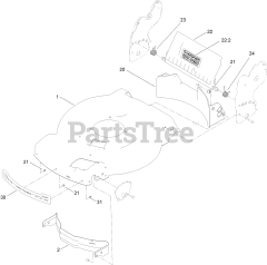 Brands 21770 - Toro 55cm Recycler Walk-Behind Mower with SmartStow (SN: 413000000 - 416999999) dup