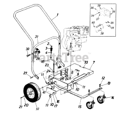 Yard Machines 24A-655A129 - Yard Machines Blower (1999) (Home Depot)