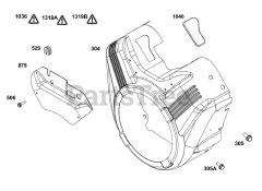 Briggs & Stratton 355447-0121-01 - Briggs & Stratton Horizontal Engine