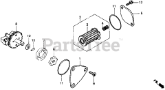 Honda GD320 QAAE (GPB) - Honda Engine, Made in Japan (SN: GPB-1000001 - GPB-1008896) OIL PUMP