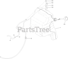 Toro 72523 - Toro 60" GrandStand Multi-Force Stand-On Mower (SN: 411600000 - 999999999) Fuel Tank Assembly