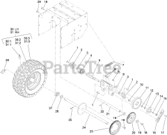 Toro 38818 (722 E) - Toro 22" Power Throw Snow Thrower (SN: 313000001 - 313999999) (2013)