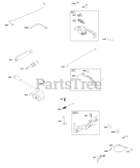 Briggs & Stratton 8P502-0075-H1 - Briggs & Stratton Vertical Engine Armature, Controls, Electrical System, Governor Spring, Ignition, Spark Plug