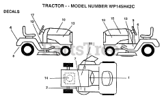 Winston Pro WP 145H42 C - Winston Pro Lawn Tractor (1997)