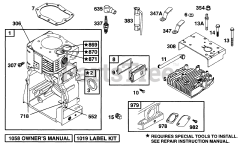 Briggs & Stratton 195432-1002-05 - Briggs & Stratton Horizontal Engine Cylinder, Head