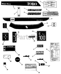 Toro R2-12OE02 (212-H) - Toro Garden Tractor (SN: 020000001 - 029999999) (1992)
