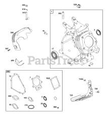 Briggs & Stratton 19L237-0004-H5 - Briggs & Stratton Horizontal Engine Cylinder Group