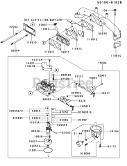 Kawasaki FX801V-AS19 - Kawasaki Engine CARBURETOR