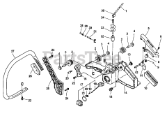 Echo CS-6700 - Echo Chainsaw (Type 1E) Handles, Throttle Control, Fuel System
