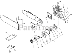 Echo CS-8002 - Echo Chainsaw (Original Version) Clutch, Sprocket