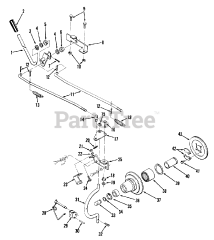 Toro 01-10K802 (C-105) - Toro Garden Tractor (1981) Pto Clutch And Control