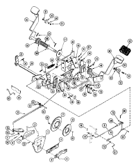 Ariens 931025 - Ariens Grand Sierra Garden Tractor, 12hp Kohler, Hydro (SN: 000101 & Above) Rear Brake &amp; Neutralizer Assembly