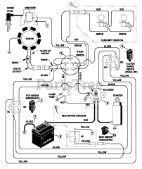 Murray 40717A - Murray 40" Lawn Tractor (1997) Electrical System