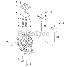 Swisher B 4000 - Swisher Brushcutter Valve Train