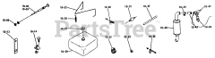 Toro 1-0300 - Toro Raider 10 Lawn Tractor (1971) Fuel And Exhaust Systems (plate 10.1)