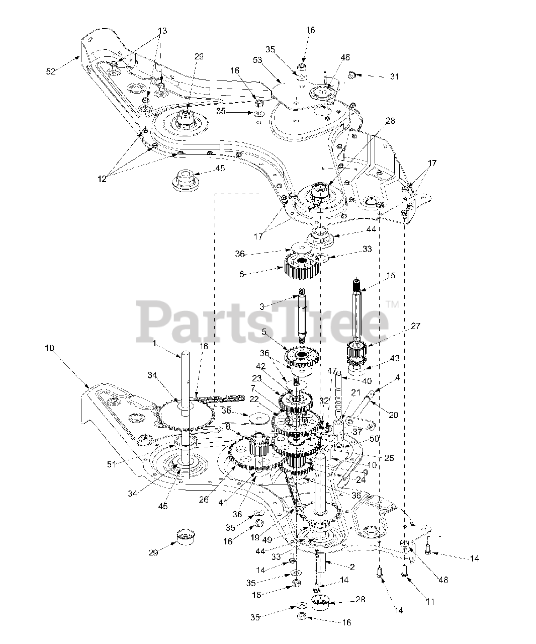 Huskee 21AB454B131 Huskee Tiller (2002) (Tractor Supply) Gear Case
