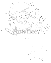 Ariens 888305 - Ariens 32" Rear-Discharge Deck (SN: 000101 & Above)