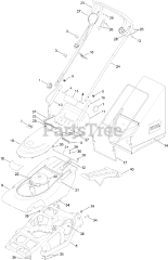 Toro 21190 - Toro 41cm Walk-Behind Mower, Electric (SN: 312000001 - 312999999) (2012)