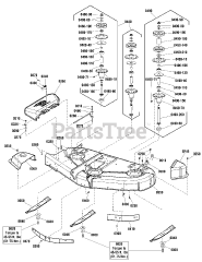 Simplicity 1696331 - Simplicity 50" Mower Deck 50" (127cm) Mower Deck - Housing, Arbors &amp; Blades Group