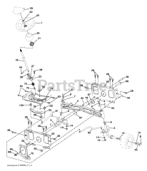 RedMax YT 2348 F (960430237-00) - RedMax 48" Yard Tractor, 23hp (2017-09) STEERING
