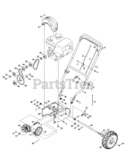 MTD 31A-32AD706 - MTD Snow Thrower (2013) Handle, Frame &amp; Drive System