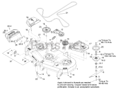 Exmark LZX940EKC606T0 - Exmark 60" Lazer Z X-Series Zero-Turn Mower, Kohler ECV940 (SN: 316000000 - 399999999) (2016) Deck Assembly