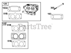 Briggs & Stratton 613277-0011-E1 - Briggs & Stratton Horizontal Engine Carburetor Group