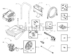Troy-Bilt 020245-0 - Troy-Bilt 2,200 PSI Pressure Washer Main Unit