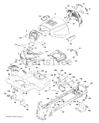Poulan Pro PB GT 26H54 (960480020-01) - Poulan Pro Garden Tractor (2012-01)