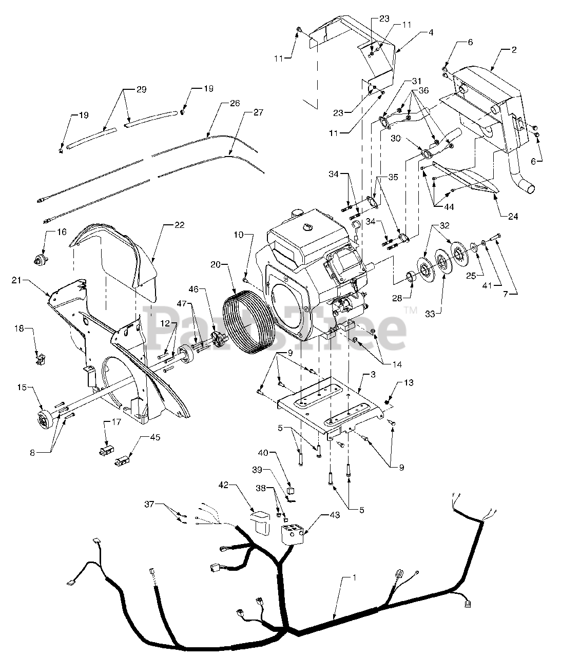 Cub Cadet 3206 (14A646100) Cub Cadet Garden Tractor (SN 1J310G