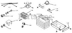 Toro 1-0357 (C-120) - Toro Lawn Tractor (1975) 11.000 Electrical System (fig. 11a)