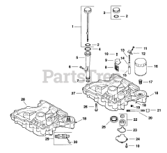 Kohler CV15-41583 - Kohler Command PRO Engine, Basic Version, 15hp, 11.2kW Oil Pan/Lubrication 3-27-11 (TP-2351)