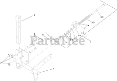 Toro 74268 (Z 597-D) - Toro 60" Z Master Zero-Turn Mower, Side-Discharge Deck (SN: 270000001 - 270000300) (2007) RH Motion Control Assembly No. 109-3978