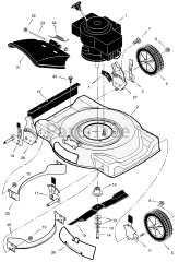 Briggs & Stratton 221110x192B - Briggs & Stratton 22" Walk-Behind Mower (2002)