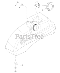 Exmark PNS651KA483 - Exmark 48" Pioneer S-Series Zero-Turn Mower, Kawasaki FR651V (SN: 314000000 - 314999999) (2014) Fuel Tank Assembly No. 116-4610