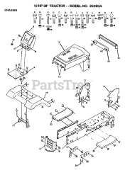Electrolux/AYP 2E3B3 A - Electrolux/AYP Lawn Tractor (1993)