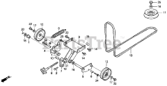 Honda MK5218 A (RZBR) - Honda Mounting Kit for 46" Cutter Deck (SN: RZBR-1200001 - RZBR-9999999) TENSIONER BRACKET