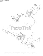 Kohler XT775-3060 - Kohler XT Series Engine, Made for MTD, 7.75 ft-lbs, 173cc 08 Fuel System