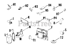 Kohler K241-46720 - Kohler K-Series Engine, Made for John Deere, 10hp, 7.5kW Breaker Ignition (Cont.) 02090151126