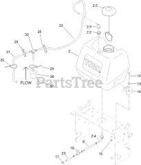 Toro 30938 - Toro 48" Walk-Behind Mower, Fixed Deck, Pistol Grip, Hydro Drive (SN: 314000001 - 314999999) (2014) FUEL SYSTEM ASSEMBLY