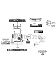 Huskee 31AS62EE731 - Huskee Snow Thrower (2013) Label Map 31AS62EE731